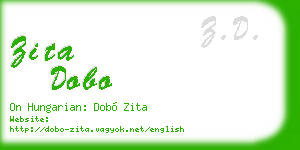 zita dobo business card